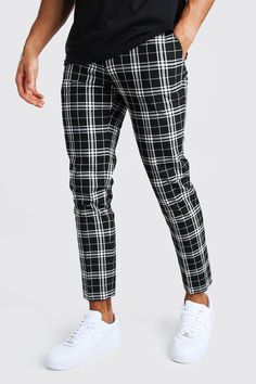 Mens Checked Trousers Outfit, Check Pants Outfit, Plaid Trousers Outfit, Caro Pants, Checkered Pants Outfit, Trousers Outfit Men, Mens Plaid Pants, Windowpane Pants, Elegant Trousers