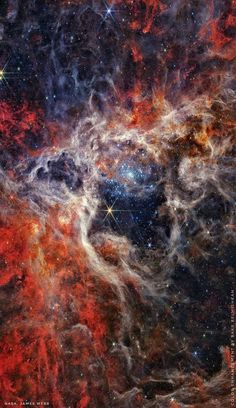 an image of the star forming region in space, taken by astronomical telescopes and camera