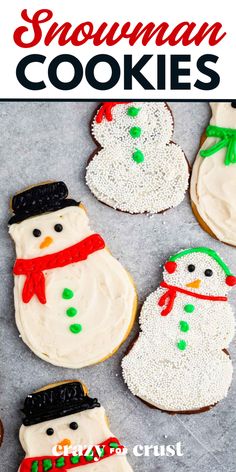 Add a touch of fun to your holiday baking with Snowman Cookies! These adorable sugar cookies are decorated with buttercream frosting to resemble snowmen, making them perfect for Christmas dessert ideas and easy Christmas cookies that kids will love to decorate! Sugar Cookies With Buttercream Frosting, Cookies With Buttercream Frosting, Mmm Cookies, Christmas Dessert Ideas, Cut Out Sugar Cookies, Easy Christmas Cookies, Cut Out Sugar, Decorator Frosting, Christmas Morning Breakfast