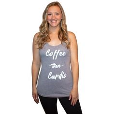 Our tank top is perfect for working out, running errands, or just hanging out at home. This women's tank top by Simply Threads is the perfect everyday tank top; combining great style and comfort. Available in a variety of colors and graphics. Color: Gray. Gender: female. Age Group: adult. Everyday Tank Tops, Custom Tank Tops, Workout Tops For Women, Grey Outfit, Pattern Graphic, Active Women, Womens Activewear, Racerback Tank Top, Active Wear For Women