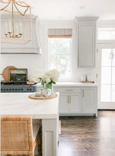 the kitchen is clean and ready to be used as a dining room or living room