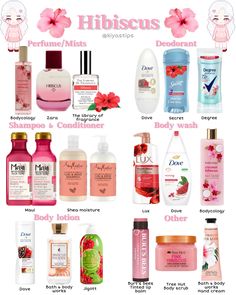 Hibiscus Body Care, Hibiscus Scent Combo, How To Smell Fruity All Day, How To Smell Like Tropical Fruit, Scent Combos Hygiene Floral, How To Smell Like Tropical, Fresh Scent Combos, How To Smell Like Hibiscus