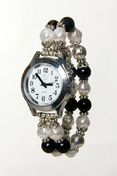 Elegance Collection- Lady's Deluxe English Talking Watch-Silver Tone Speaks Time, Month, Day, Date, and Alarm at the touch of a button. Adjustable Silver Jewelry And Watches With Round Dial, Adjustable Silver Analog Jewelry And Watches, Elegant Adjustable Watches For Anniversary, English Talking, Beaded Watches, Low Vision, I Love Jewelry, Women Wrist Watch, Jewelry Inspo