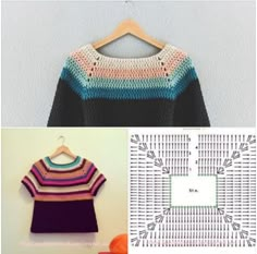 crochet patterns for sweaters and t - shirts are featured in this article