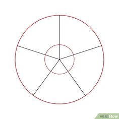 an image of a circle with two intersecting lines in the middle and one line at the bottom