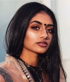 Nose Piercings, Millenial Fashion, Indian Makeup, Seapunk Fashion, Creative Makeup Looks, Sheer Fashion, Indian Woman, Preakness