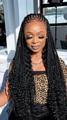 No-Fuss Short Hairstyles for Morning Rush Latest Hair Braids Styles 2024 Twist, Cornrows With Box Braids, Latest Braided Hairstyles, Protective Style Braids, Latest Hair Braids, Cornrows Braids For Black Women, Cornrows Styles, Braided Hairstyles For Black Women Cornrows, Faux Locs Hairstyles