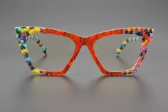 Lily Acetate Cat Eye Glasses Frame – Fomolooo Colorful Glasses Frames, Unique Glasses Frames, Oval Glasses Frames, Glasses Frames Trendy, Fancy Glasses, Unique Glasses, Funky Glasses, Cat Eye Glasses Frames, Cat Glasses