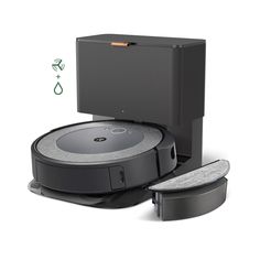 the robotic vacuum is connected to an enclosure