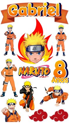 the poster for naruto's anime avatars is shown in this image