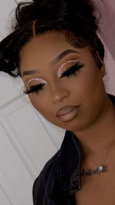 Soft Glam Rhinestone Makeup, Makeup Ideas For Prom With Rhinestones, 21st Bday Makeup Looks, Diamond Glam Makeup, Natural Glam With Rhinestones, Natural Beat With Rhinestones, Dramatic Birthday Makeup, Birthday Soft Glam Makeup, 21 Birthday Makeup Ideas