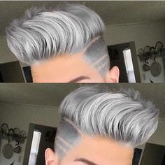 Lesbian Hair, Androgynous Hair, Shaved Hair Designs, Tomboy Hairstyles, Mens Hairstyles Thick Hair, Men Hair Color, Short Hair Undercut, Short Grey Hair, Edgy Short Hair