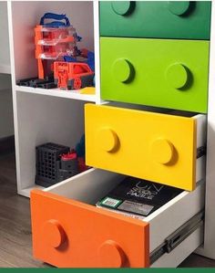 lego drawers are stacked on top of each other