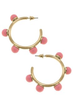 Go bold and make a statement with the Allison Resin Beaded Hoop Earrings in Pink. These hoop earrings feature vibrant resin beads that will add a pop of color to any outfit. Perfect for adding a playful touch to your look. Beaded Hoop Earrings, Beaded Hoops, Resin Beads, Pop Of Color, Color Pop, Hoop Earrings, Beads, Pink, Color