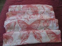 this is a scarf with pink butterflys on it. it is 60x12 inches. it is in good condition. Butterfly Scarf, Pink Butterfly, Scarf Wrap, Scarf Accessory, Ships, Pink