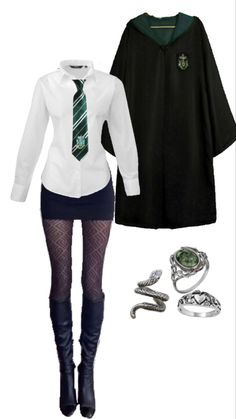 Slytherin Girl Outfit, Draco Malfoy Costume, Harry Potter Outfit