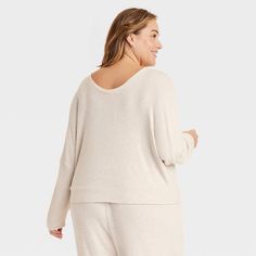 Stay effortlessly comfortable as you lounge around the house in this Cozy Ribbed Pullover from Auden™. Made from lightweight, super-comfy soft-brushed rib fabric with spandex, this long-sleeve pullover top hits at the hip. Designed with a V-neck and a relaxed fit, it's sure to be your new fave lazy-day pick. Auden™: Comfort true to every shape & hue. High Neck Tank Top, Top Hits, Rib Fabric, High Neck Tank, Workout Tank Tops, Ribbed Fabric, Dolman Sleeve, Long Sleeve Pullover, Shirt Shop