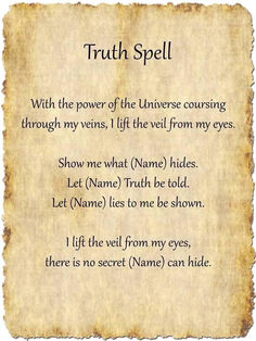 Karma Spell, Truth Spell, Good Luck Spells, Easy Spells