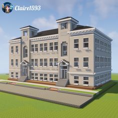 an image of a large building made out of legos in minecraft with the name ciarre 533 on it