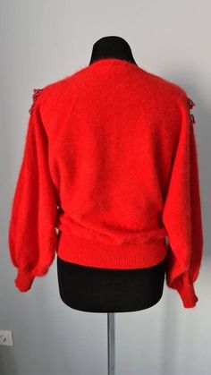 Vintage sweater, Size: s-m Please note, that this vintage item is pre-owned. Due to different screen properties, colors may slightly vary from the photo. If you have any other questions, please, don't hesitate to message me at any time. Trendy Red Crew Neck Cardigan, Cozy Red Crew Neck Cardigan, Trendy Red Turtleneck Sweater, Vintage Red Fall Sweater, Red Vintage Sweater For Winter, Vintage Red Sweater For Winter, Red Vintage Knit Sweater, Red Vintage Knitted Sweater, Vintage Red Knitted Tops