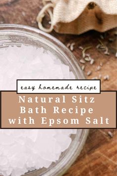 A natural sitz bath with epsom salt may help with pain relief for any perineal pain. This could be part of your postpartum recovery, hemorrhoid treatment, bartholin’s cysts, or anal fissures. Making a sitz bath is a good idea to enhance blood flow to the area for an easy and natural way to promote fast healing. Sitz Bath Recipe, Sitz Bath, Bath Salts Recipe, Homemade Essential Oils, Bath Care, Bath Recipes, Health Trends, Postpartum Care, Homemade Bath Products