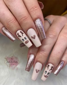 Nails Mom, Nagel Inspiration, Christmas Acrylic Nails, Winter Nails Acrylic, Christmas Nails Easy, Cute Christmas Nails, Christmas Gel Nails, Seasonal Nails, Christmas Nails Acrylic