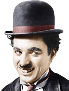 a man in a top hat and suit with a moustache on his face