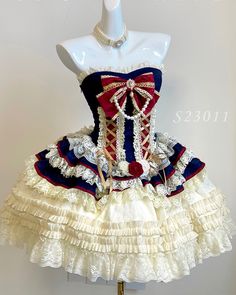 Click the image to shop. Formal Dress Lace, Bow Cake, Snow White Dresses, Cake Skirt, 파티 드레스, Lace Trim Dress, Lace Formal Dress, Lace Decor, Fantasy Dress