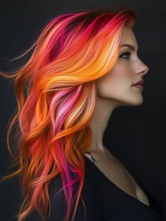 Wild Hair Color, Pink Blonde, Tie Dye Hair, Hair Colour Design, Hair Play, Split Dyed Hair, Pink Blonde Hair, Vivid Hair Color, Try On Hairstyles