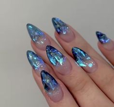 Mermaid Nails, Nails Spa, Nails French, Blue Spring, Pretty Nail Art, Spring Hill