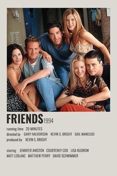 friends 1994 movie poster with the cast