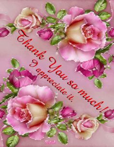 two pink roses with green leaves on a pink background and the words happy new year