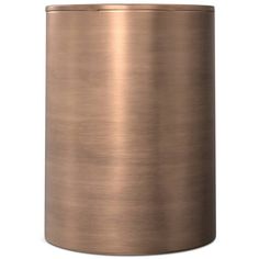 a large metal trash can on a white background