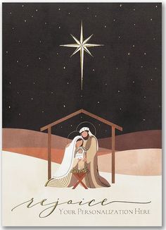 a nativity scene with a baby jesus in the manger, surrounded by stars