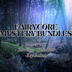 the fairy core mystery bundle includes two books, one with an image of a forest