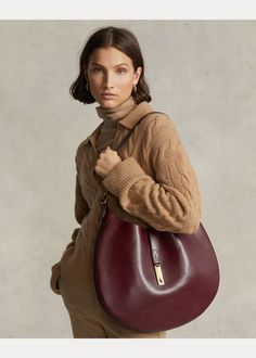 Studio Bag, Bags Messenger, Sustainable Leather, Women Ralph Lauren, Fall Capsule Wardrobe, Large Shoulder Bags, Timeless Accessories, Tote Handbag, Chic Accessories