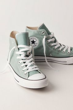 Shop our Chuck Taylor All Star Hi Top Converse Sneakers at FreePeople.com. Boho clothing for the creative spirit- free worldwide shipping. Hi Top Converse, High Top Chucks, Cute Converse, Shoes For School, Free People Store, Dream Style, Converse Sneakers, Hair Stuff, Hi Top