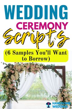 wedding ceremony scripts 6 samples you'll want to borrow for the bride and groom