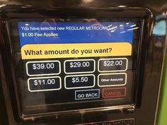 the machine has an app on it to pay for $ 1, 000 per hour