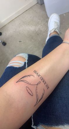 a woman's arm with a tattoo on it that reads, inkyfy