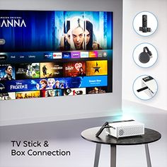 the tv stick and box connection are connected to various devices