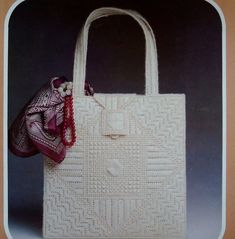 Vintage PDF Plastic Canvas Pattern Fashion Accessories - Etsy Canada Accessory Ideas, Paper Chains, Checkbook Cover, Handcrafted Bags, Motif Vintage, Needlepoint Patterns, Eyeglass Case