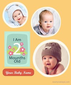 three baby pictures are shown with the names of two babies and one is an infant's first year