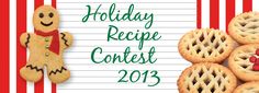 a holiday recipe contest with cookies and a gingerbread