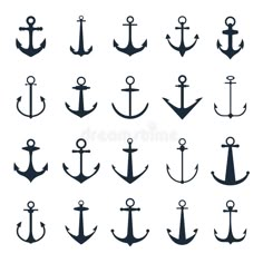 an anchor icon set in black on a white background