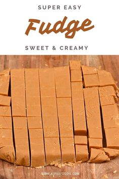 homemade fudge made with sweet and creamy peanut butter