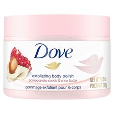 Body Scrub Dove, Dove Exfoliating Body Polish, Exfoliating Body Polish, Best Body Scrub, Dove Body Wash, Glowing Radiant Skin, Fruit Scent, Exfoliating Body Scrub, Body Polish