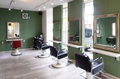 the salon is clean and ready for customers to use