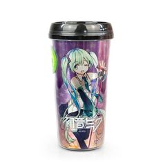 a cup with an anime character on it