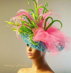 Aimee Fuller Kentucky Derby Fascinator A Lovely, Feathered FRENZY! Handmade fascinator with a flourish of dazzling feathers and gorgeous, sweet tulle! This burst of vibrant colors is elegant and beautiful from all angles, and will have all eyes on you on your special day.    SEE MORE LOOKS: https://www.facebook.com/aimeefullerdesigns/photos Perfect for the bride, or for your next gala/special event. Matching earrings sold separately.  Easy-to-wear headband fascinator makes a statement, and can be worn to a myriad of events: Royal Ascot, Easter, Bridal, Derby-Wear, Del Mar Races, Hat Contests, Church, Gala, Kentucky Derby, Melbourne Cup, High Tea, Weddings, Cocktail Parties, Weddings, and More.  Some customization available; please message with your requests to see if we can meet your needs Fitted Turquoise Summer Hat, Turquoise Fitted Summer Hat, Fitted Turquoise Hat For Royal Ascot, Fitted Turquoise Hat For Party, Turquoise Fitted Hat For Party, Turquoise Fitted Party Hat, Turquoise Mini Hats For Royal Ascot Races, Turquoise Hat For Kentucky Derby Races, Turquoise Headpieces For Kentucky Derby